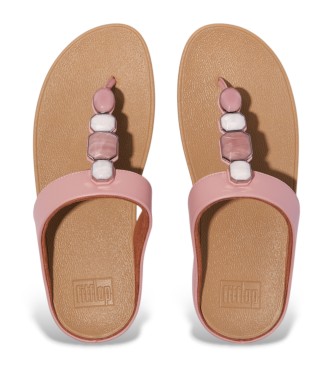 Fitflop Braune Fino-Ledersandalen