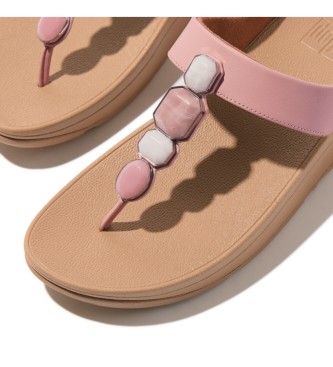 Fitflop Braune Fino-Ledersandalen