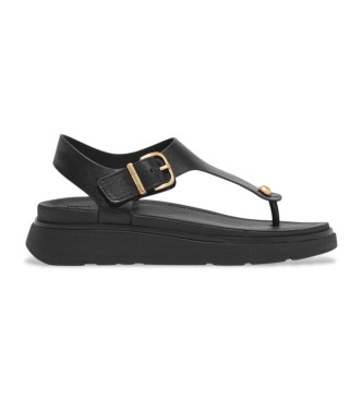 Fitflop Skórzane sandały Gen-FF czarne