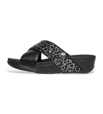 Fitflop Sandały Lulu Crossed Metal czarne