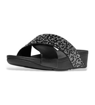 Fitflop Sandały Lulu Crossed Metal czarne