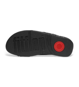 Fitflop Sandały Lulu Crossed Metal czarne