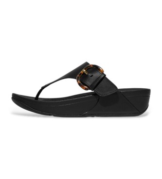 Fitflop Skórzane sandały Lulu czarne