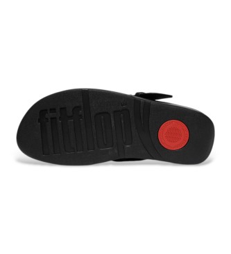 Fitflop Skórzane sandały Lulu czarne