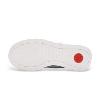 Fitflop Retro Q FF Metallic sneakers i läder vit, silver