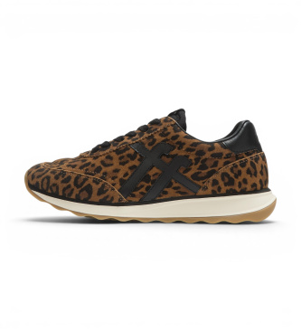 Fitflop Brown Retro-Q Leather Sneakers