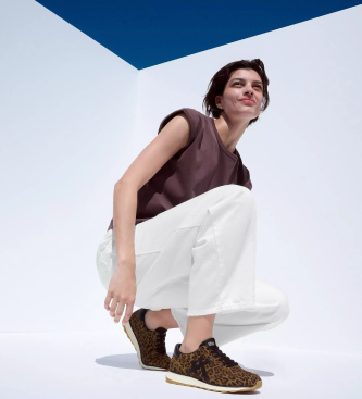 Fitflop Brown Retro-Q Leather Sneakers