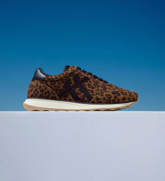 Fitflop Brown Retro-Q Leather Sneakers