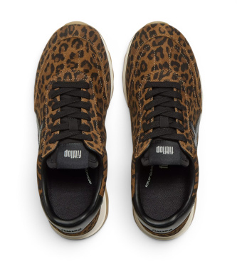 Fitflop Brown Retro-Q Leather Sneakers