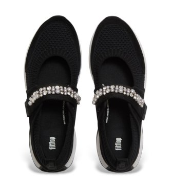 Fitflop F-Mode FloPearl & Crystal Mary-Jane Sneakers black