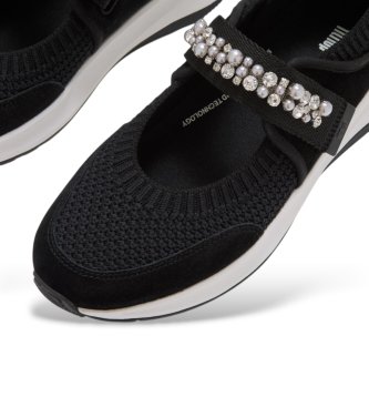 Fitflop F-Mode FloPearl & Crystal Mary-Jane Sneakers black