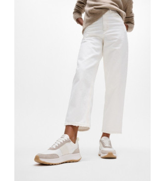 Fitflop Zapatillas Flow de piel blanco