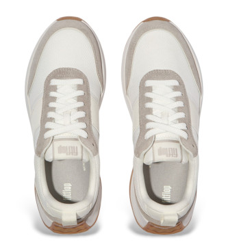 Fitflop Zapatillas Flow de piel blanco