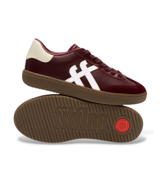 Fitflop Dash Lederschuhe bordeaux