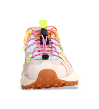 Flower Mountain Multicoloured Tiger Hill Leather Sneakers