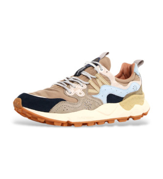 Flower Mountain Leather Sneakers Yamano3 light brown