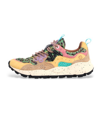 Flower Mountain Sneakers in pelle Yamano3 multicolore