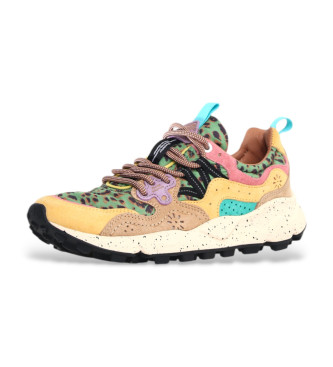 Flower Mountain Sneakers in pelle Yamano3 multicolore