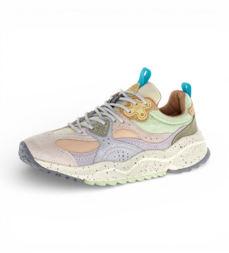 Flower Mountain Baskets en cuir Wave multicolores