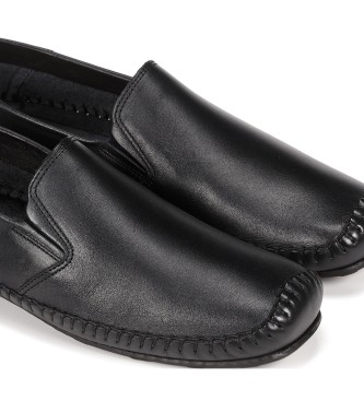 Fluchos Loafers i lder 612 Natu marine