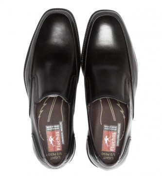 Fluchos Leather loafers 7996_Mall_Negr Black