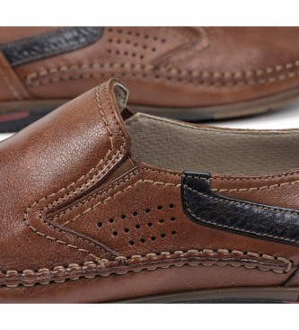 Fluchos Catamarn brown leather moccasins
