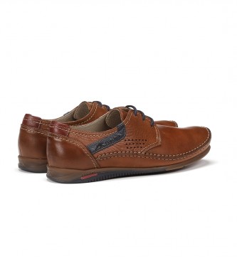 Fluchos Tornado brown leather shoes