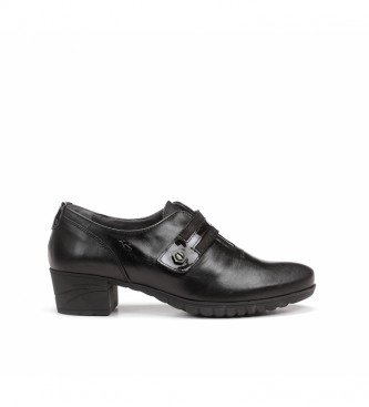 Fluchos Chaussures Charis 9804 en cuir noir - Hauteur du talon : 4 cm