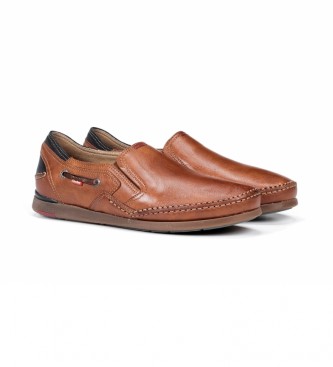 Fluchos Leather moccasins 9883 Apolo brown