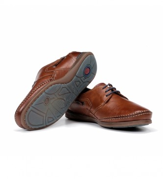 Fluchos Sapatos de couro Mariner 9884 castanho