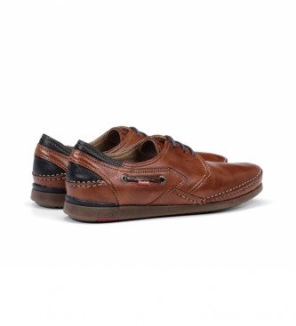 Fluchos Zapatos de piel Mariner 9884 marrón