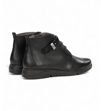 Fluchos Botins em pele F1562 preto