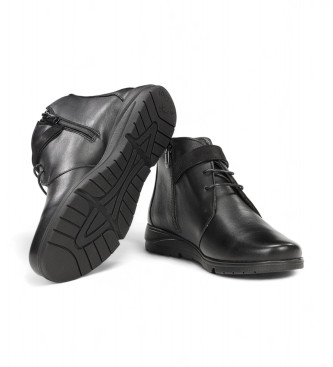 Fluchos Botines de Piel F1562 negro