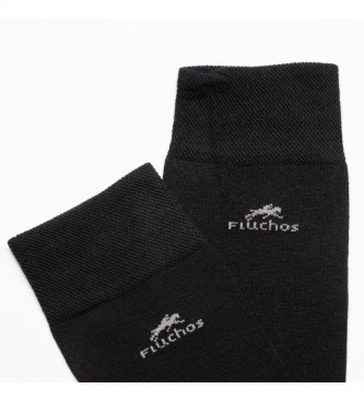Fluchos Confezione da 2 paia di calzini Ca0003 lunghi neri
