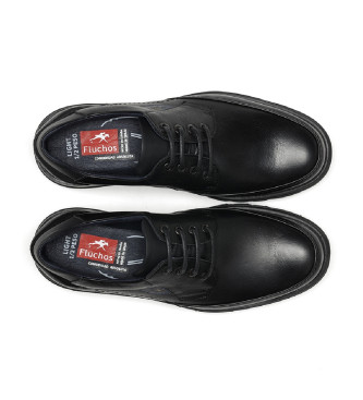 Fluchos Sapatos de couro Celtic F0248 preto
