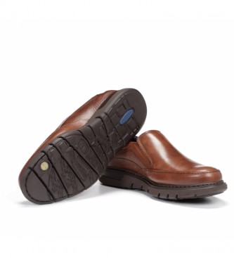 Zapato hombre de piel Fluchos sin cordones CELTIC F0249 Slip On Marrón