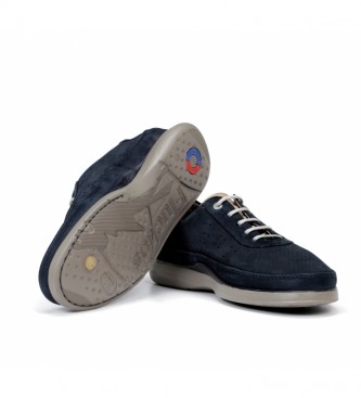 Fluchos Jones F0464 sapatos de couro marinho