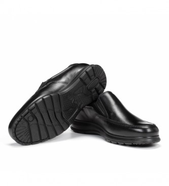 Fluchos Sapatos de couro Zeta F0603 Preto macio