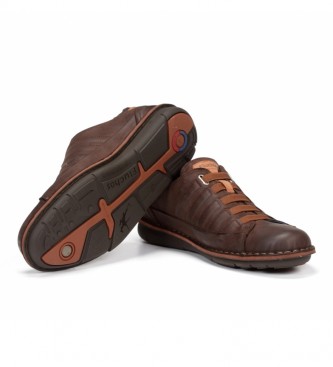 Fluchos Sapatos de couro Alfa F0703 castanho