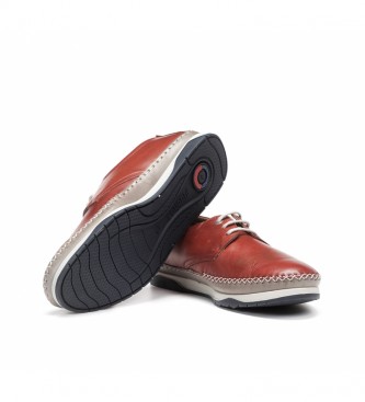 Fluchos Sapatos de Couro Kendal F0811 vermelho