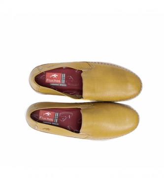 Fluchos Zapatos de piel Kendal F0814 amarillo