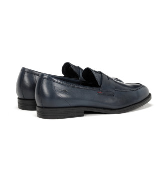 Fluchos Mocassins de couro Henri F0824 Azul escuro