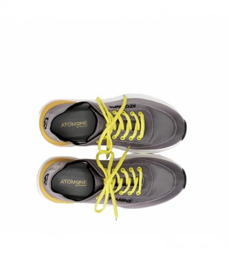 Fluchos Sneakers Atom F0881 cinza, mostarda