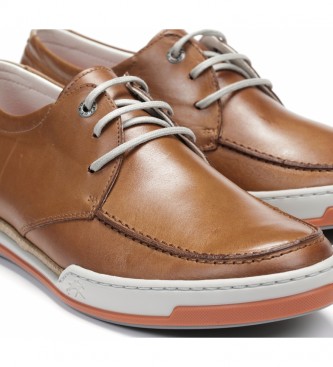 Fluchos Zapatos de piel Chios F0885 marrón
