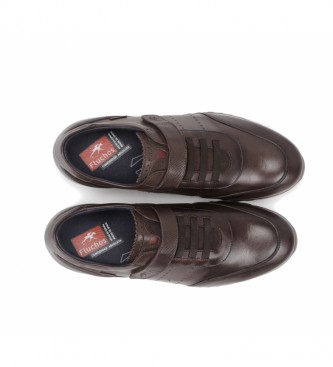Fluchos Sander Brown leather sneakers