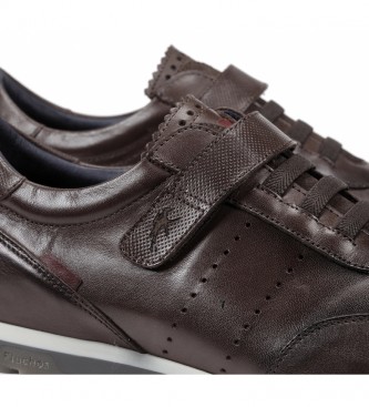 Fluchos Sander Brown leather sneakers