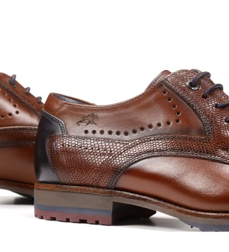 Fluchos Sapatos de couro F0958 Medium Brown