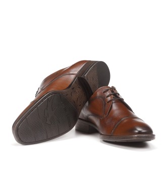 Fluchos Sapatos de couro F1055 Castanho médio