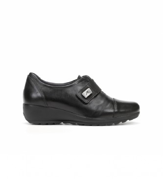 Fluchos Mar F1071 sapatos de couro preto