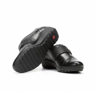 Fluchos Mar F1071 black leather shoes